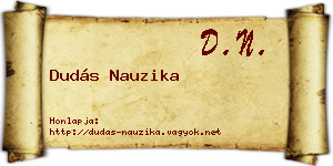 Dudás Nauzika névjegykártya
