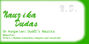 nauzika dudas business card